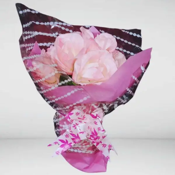 Artificial Pink Rose Bouquet